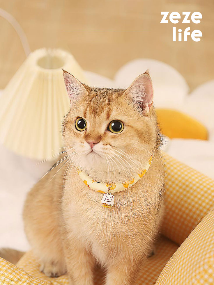 ZezeLife Duck Yellow Cat Collar, view 2