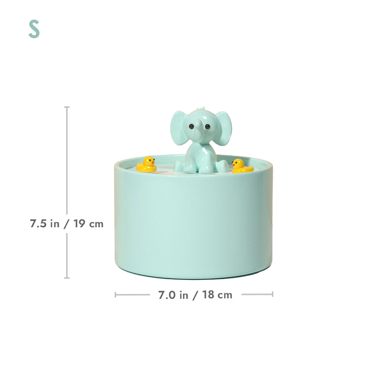 ZezeLife Elephant Cat Water Fountain, view 6