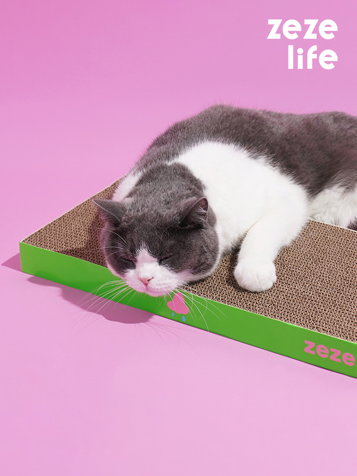 ZezeLife Face Cardboard Cat Scratcher, view 2