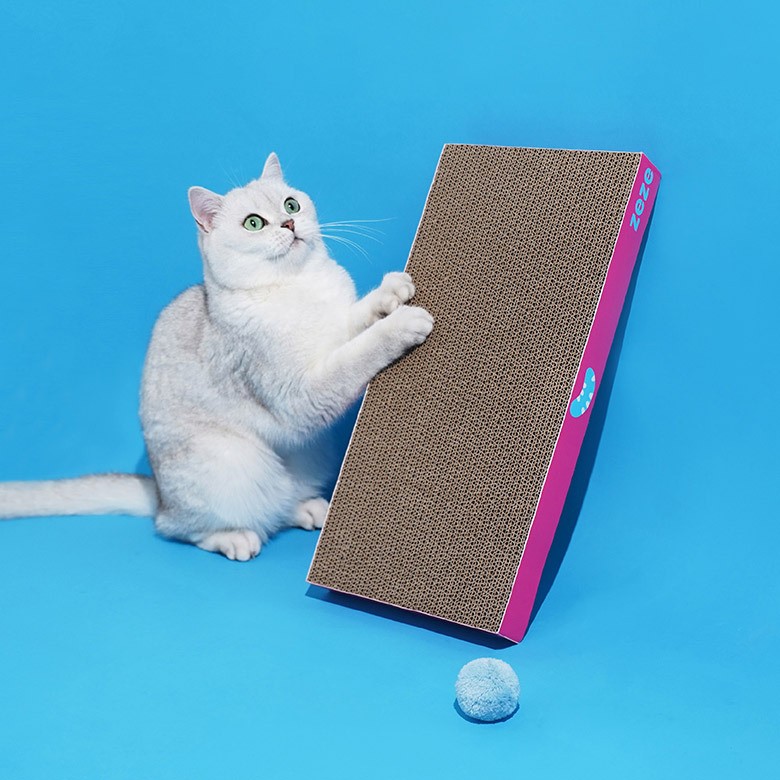 ZezeLife Face Cardboard Cat Scratcher, view 5