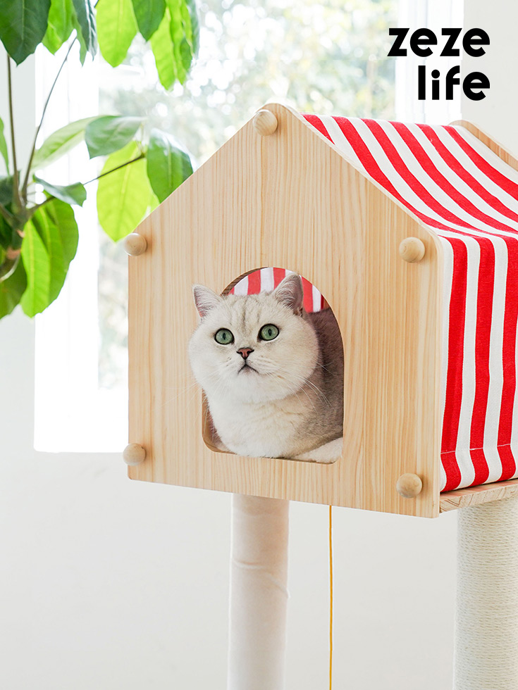 ZezeLife Farm Animal Cat Tree, view 2