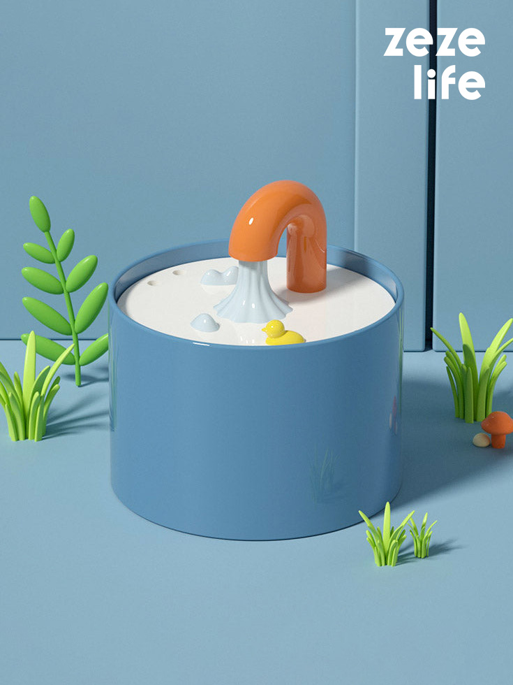 ZezeLife Faucet Cat Water Fountain