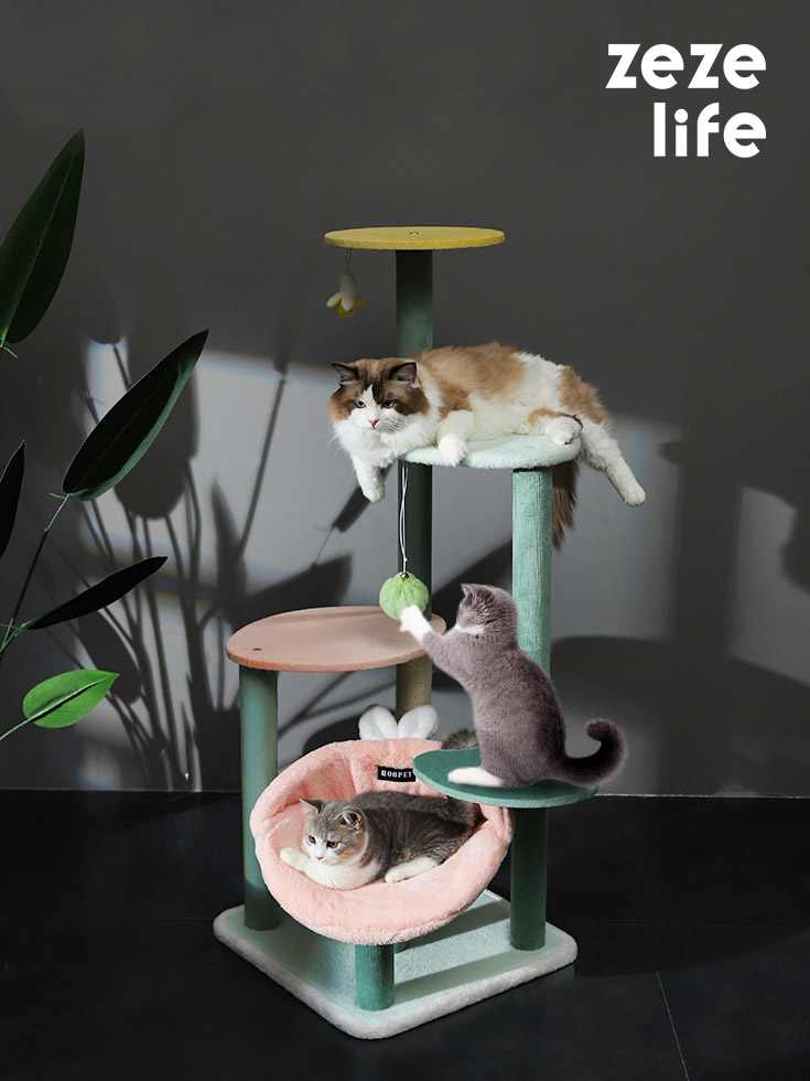 ZezeLife Bunny Forest Cat Tree, view 2