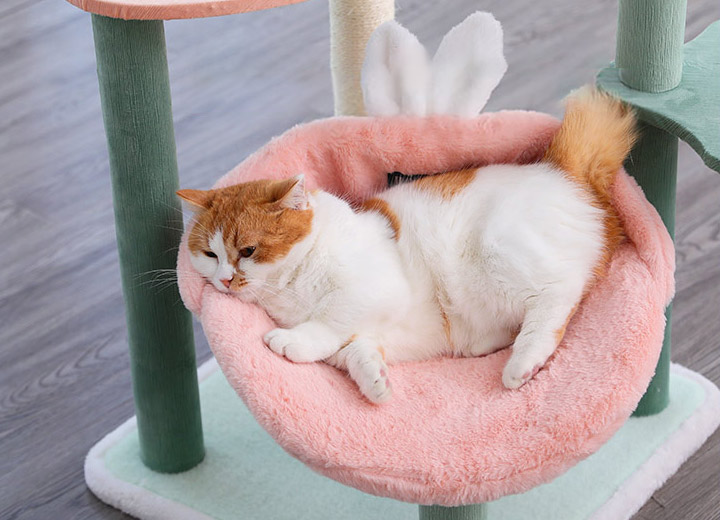 ZezeLife Bunny Forest Cat Tree, view 3