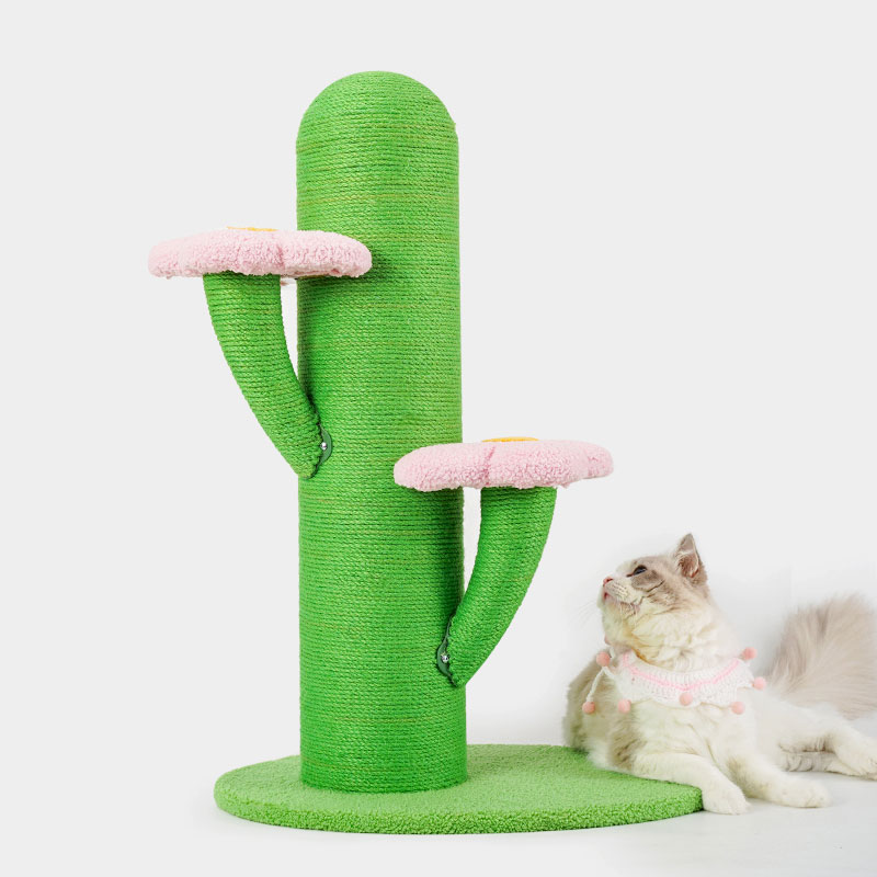 ZezeLife Flower and Cactus Cat Tree, view 3