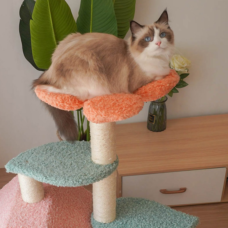 ZezeLife Flower House Cat Tree, view 5