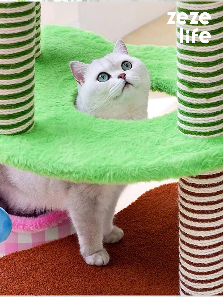 ZezeLife Flower-themed Amusement Park Cat Tree, view 4