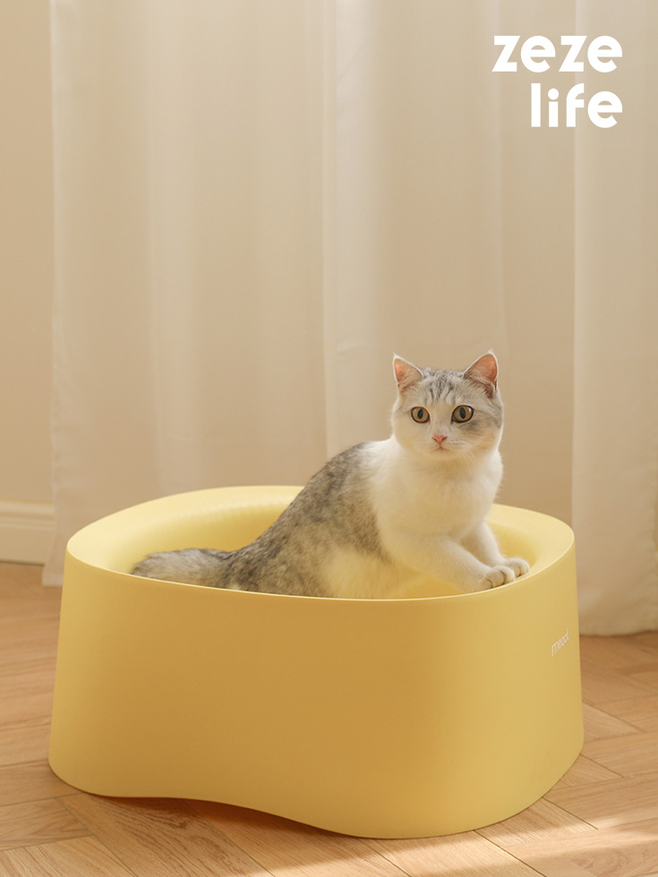 ZezeLife Fully Open Cat Litter Box, view 2