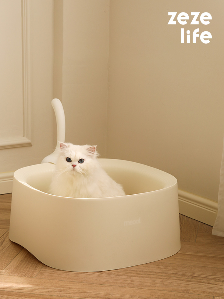 ZezeLife Fully Open Cat Litter Box, view 3