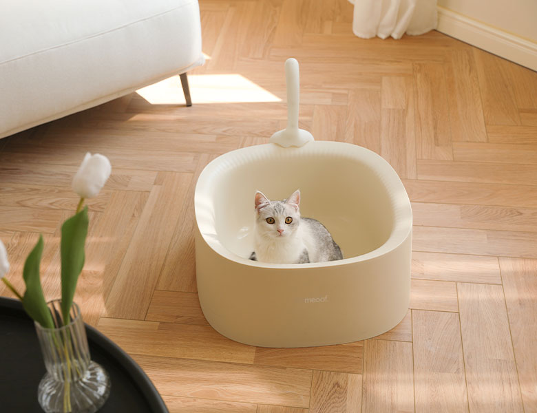 ZezeLife Fully Open Cat Litter Box, view 6
