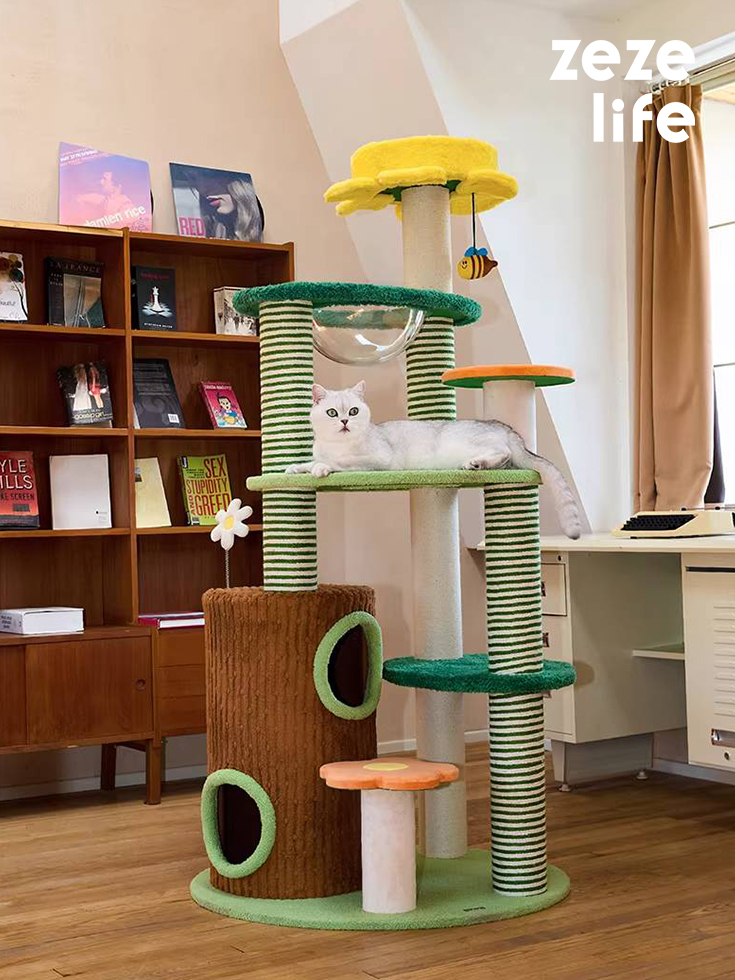 ZezeLife Garden Cat Climbing Frame