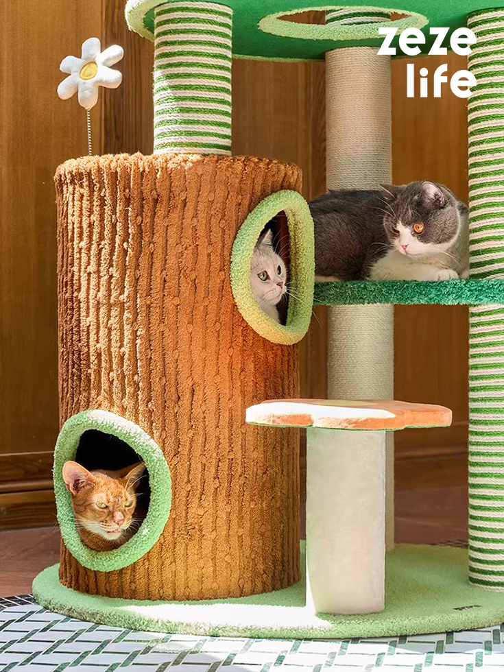 ZezeLife Garden Cat Climbing Frame, view 3