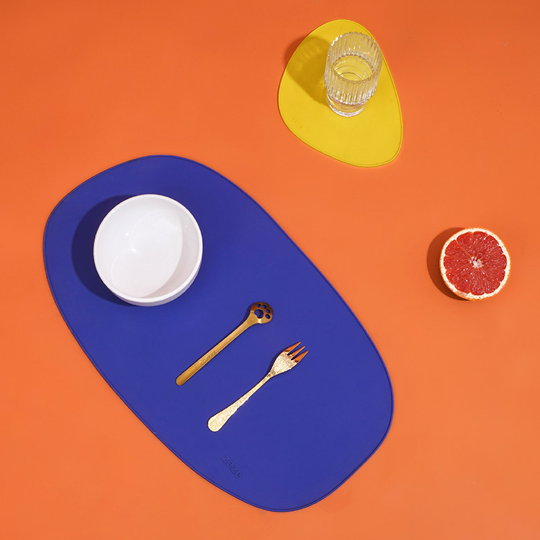 ZezeLife Geometric Silicone Cat Food Mat, view 6