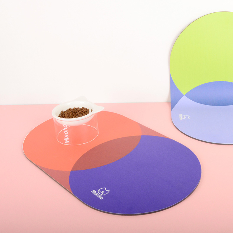 ZezeLife Geometry Cat Food Mat, view 3