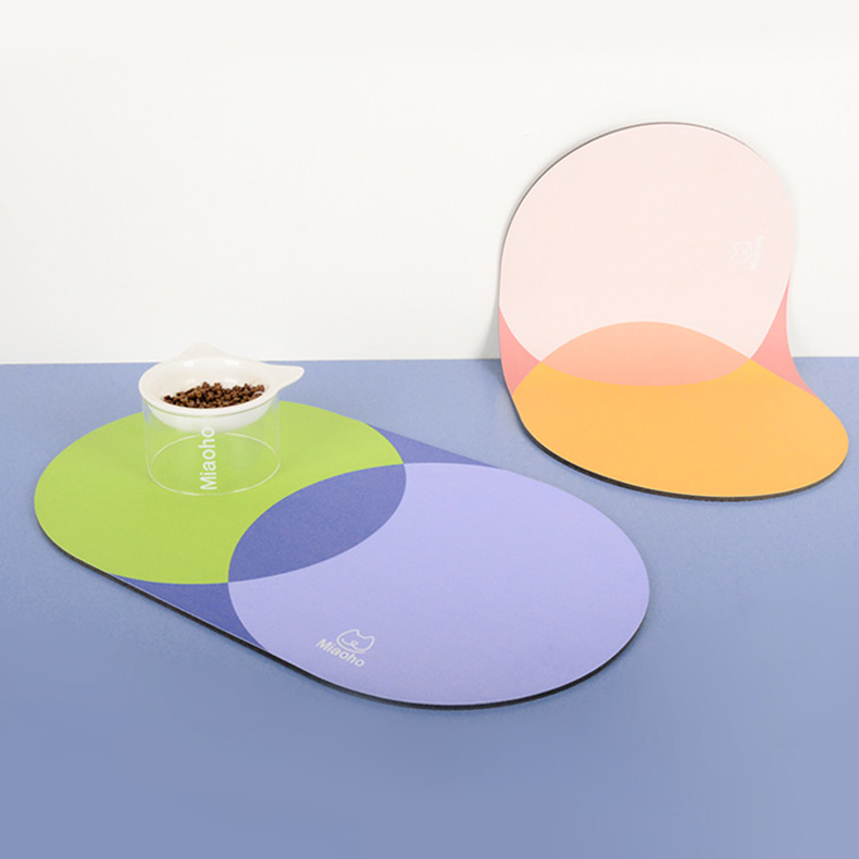 ZezeLife Geometry Cat Food Mat, view 5