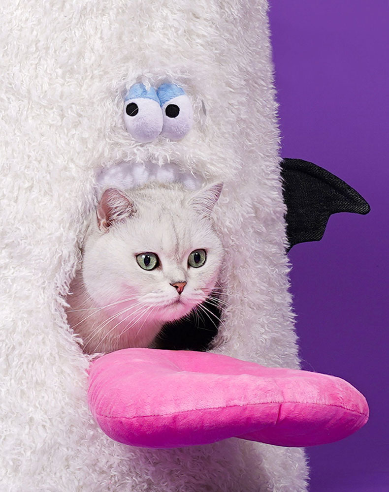 ZezeLife Ghost Stool Cat Cave Bed, view 4