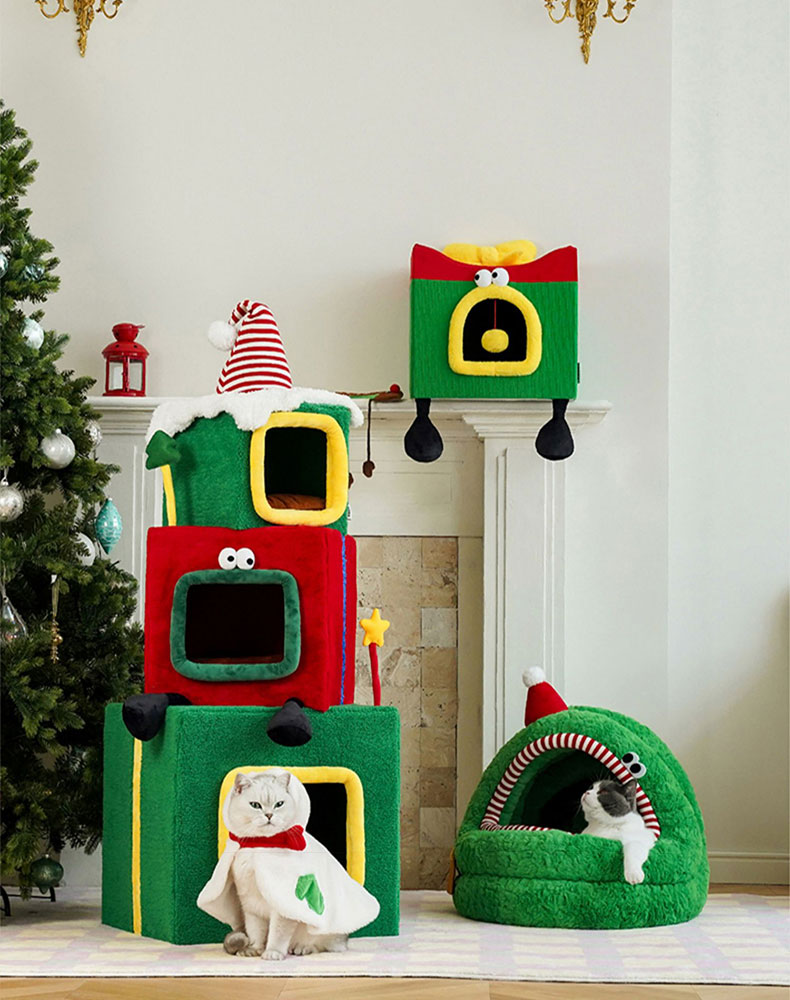 ZezeLife Gift Set Cat Christmas Costumes, view 4