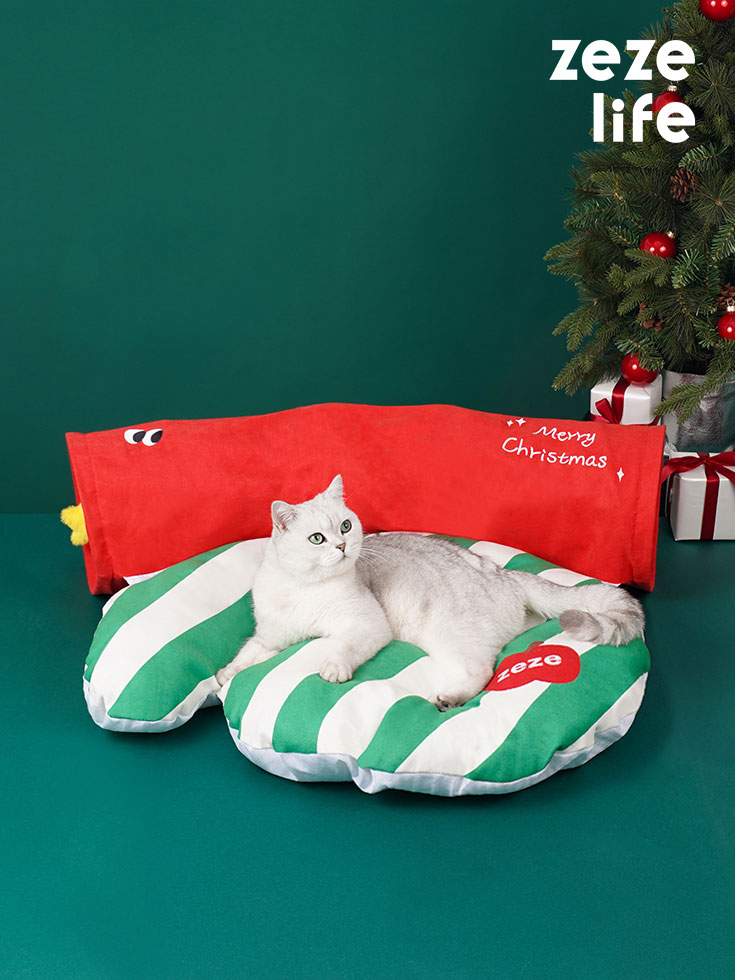 ZezeLife Glove Cat Tunnel Bed
