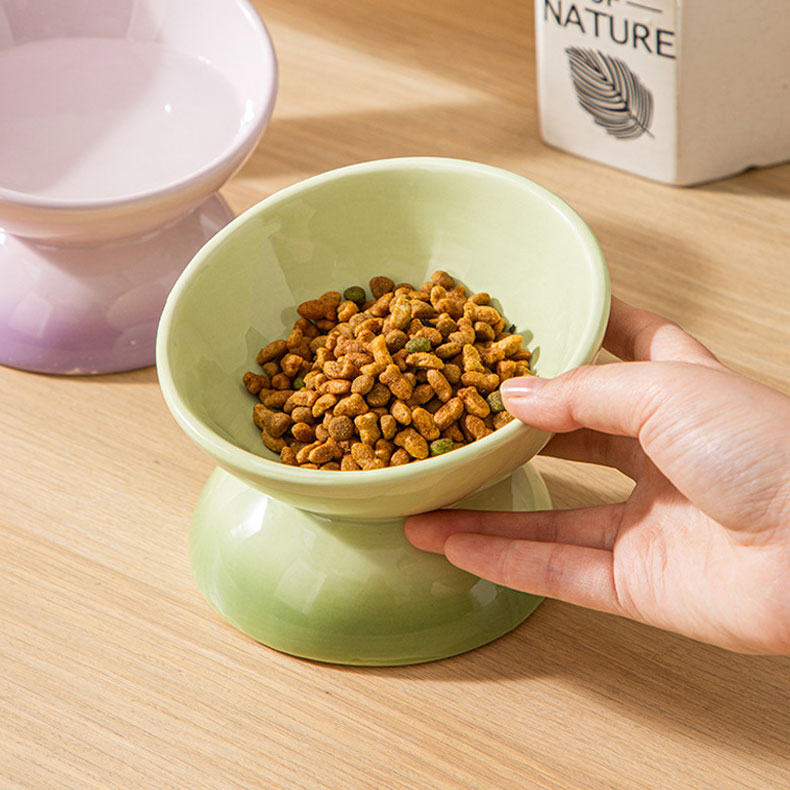 ZezeLife Gradient Color Elevated Cat Bowls, view 4