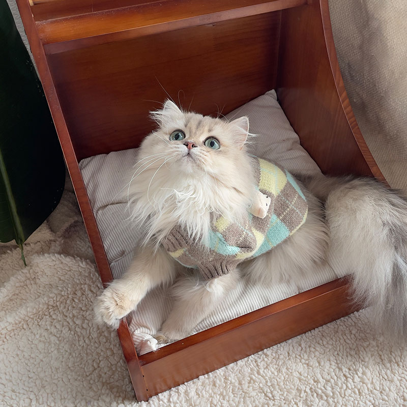 ZezeLife Gray Cat Sweater Vest, view 3