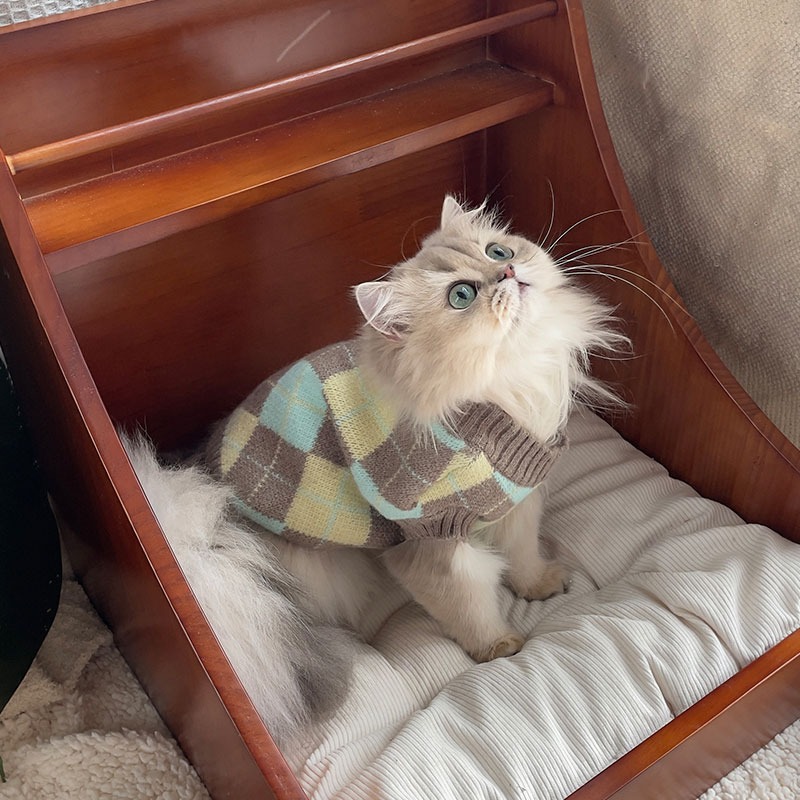 ZezeLife Gray Cat Sweater Vest, view 4