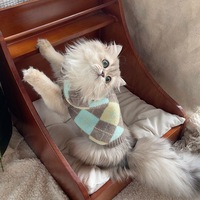 ZezeLife Gray Cat Sweater Vest, view 5