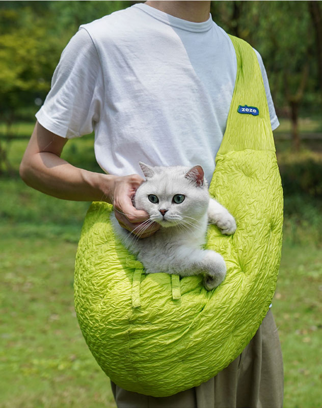 ZezeLife Green Embossed Cat Bag, view 4