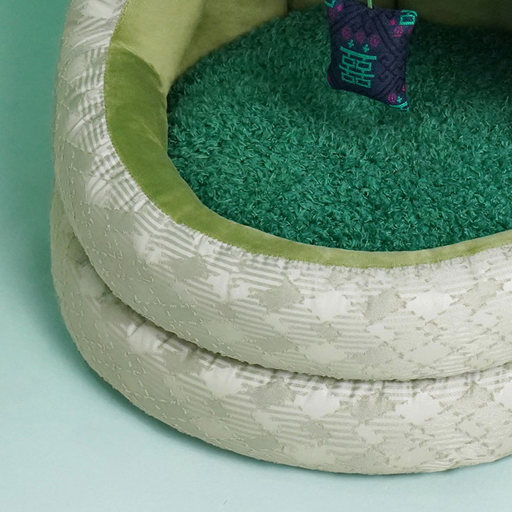 ZezeLife Green Pine Cave Cat Bed, view 5