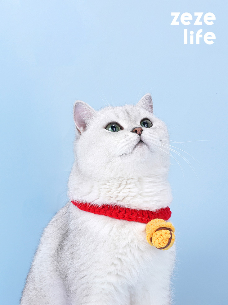 ZezeLife Handmade Bell Cat Collar
