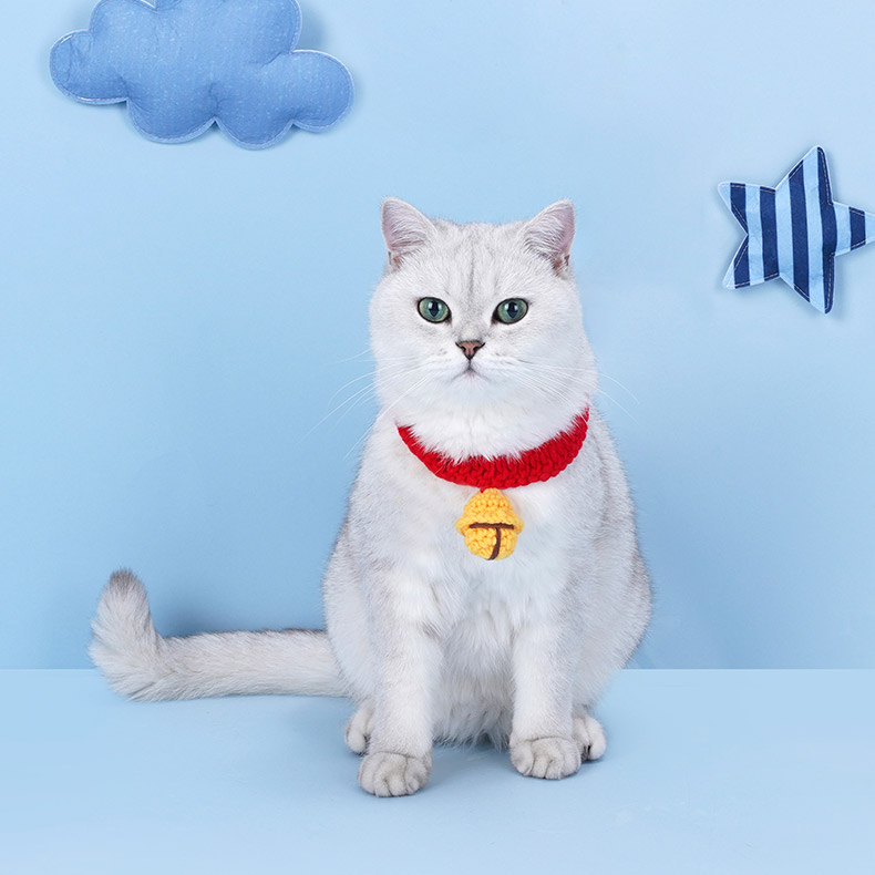 ZezeLife Handmade Bell Cat Collar, view 3