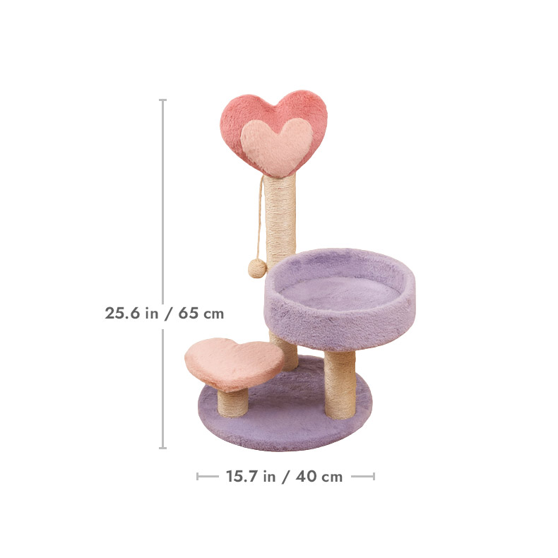 ZezeLife Heart Small Cat Tree, view 3