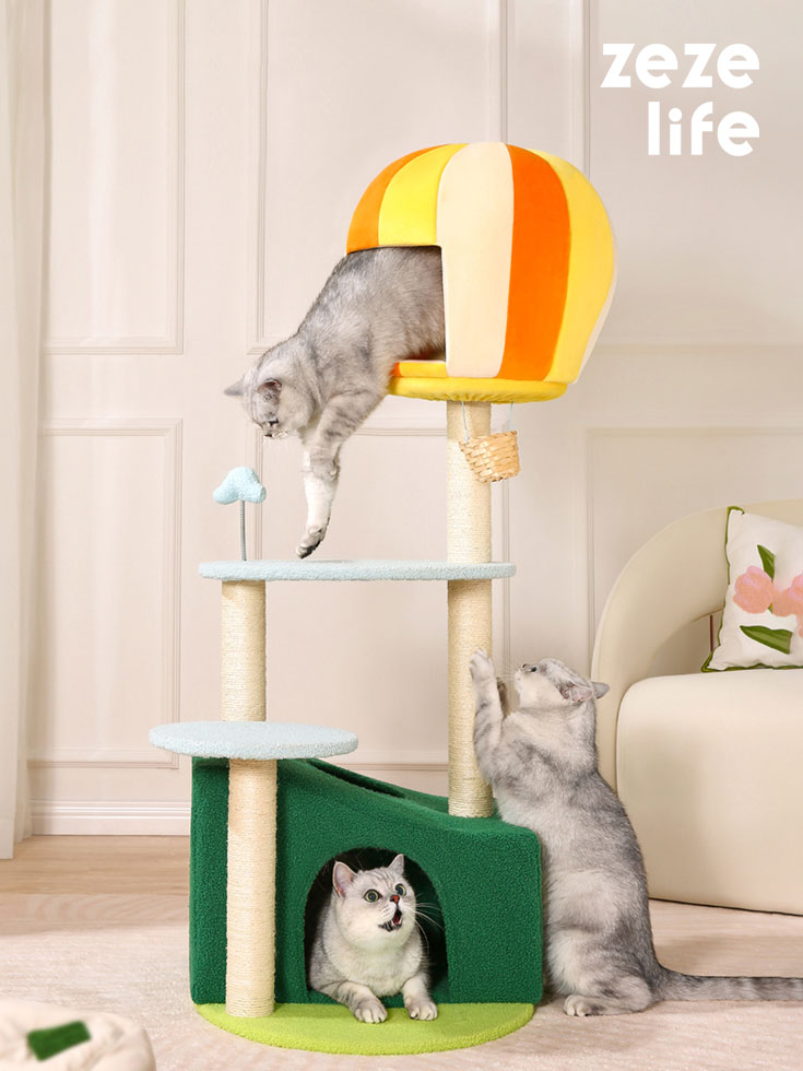 ZezeLife Hot Air Balloon Cat Tree
