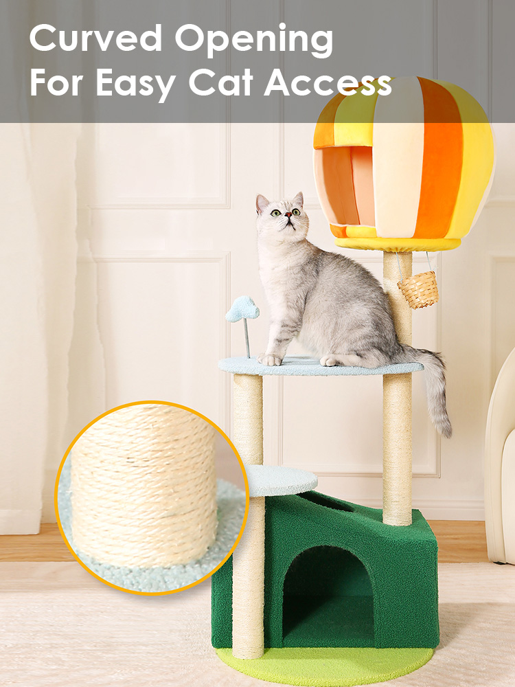 ZezeLife Hot Air Balloon Cat Tree, view 3