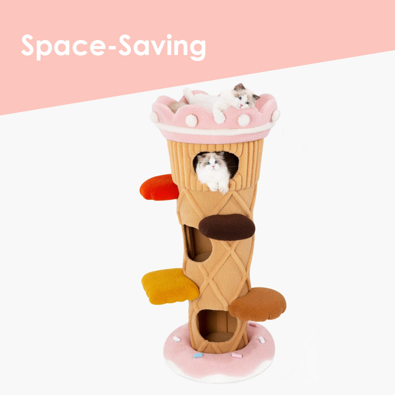 ZezeLife Ice Cream Cat Tree Tower, view 6