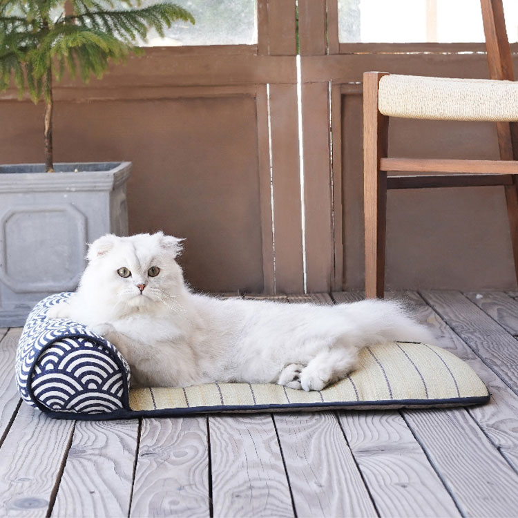 ZezeLife Japanese Sea Ripple Rushes Pet Cooling Mat, view 3