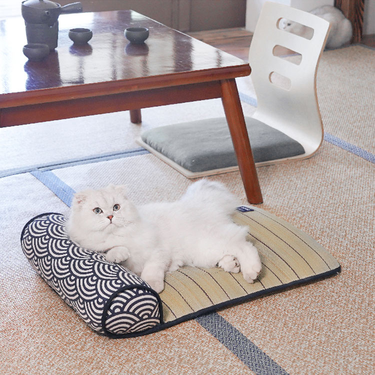 ZezeLife Japanese Sea Ripple Rushes Pet Cooling Mat, view 5