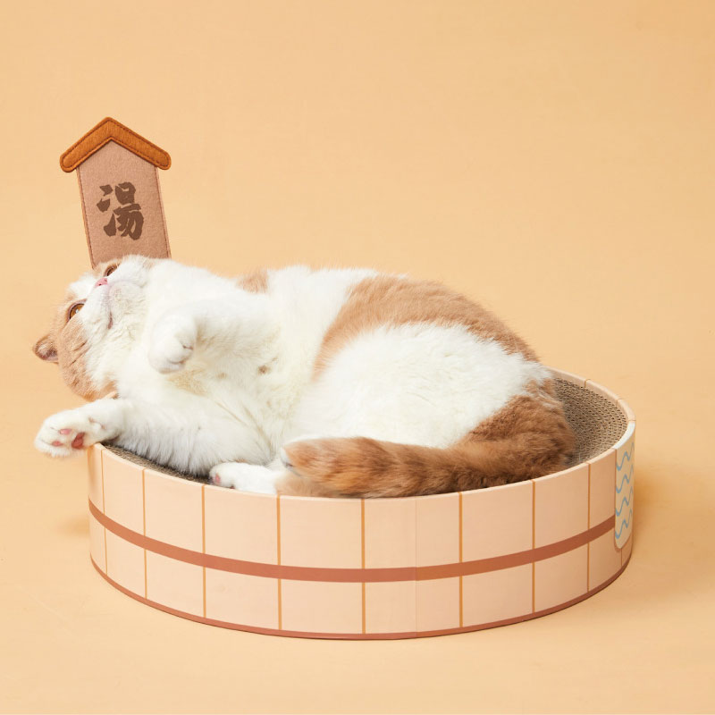 ZezeLife Japanese-Style Hot Springs Cat Scratcher Bed, view 4