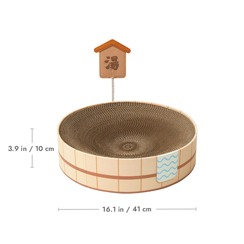 ZezeLife Japanese-Style Hot Springs Cat Scratcher Bed, view 6