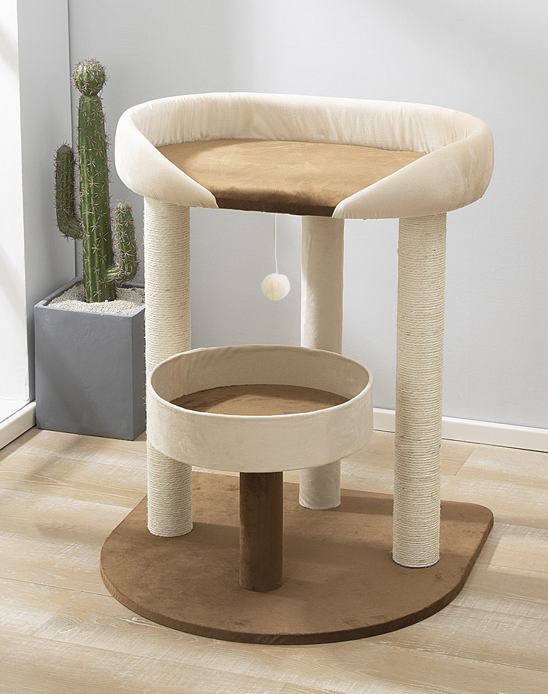 ZezeLife Japanese-style Small Cat Tree, view 3