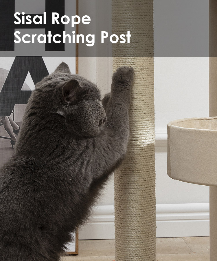 ZezeLife Japanese-style Small Cat Tree, view 6