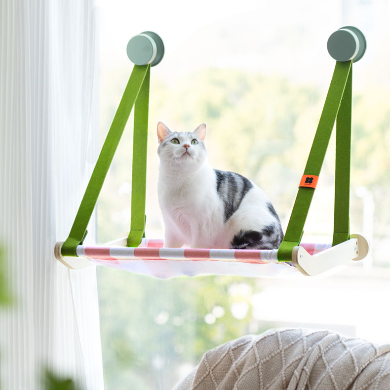 ZezeLife Lattice Wood Window Cat Hammock, view 5