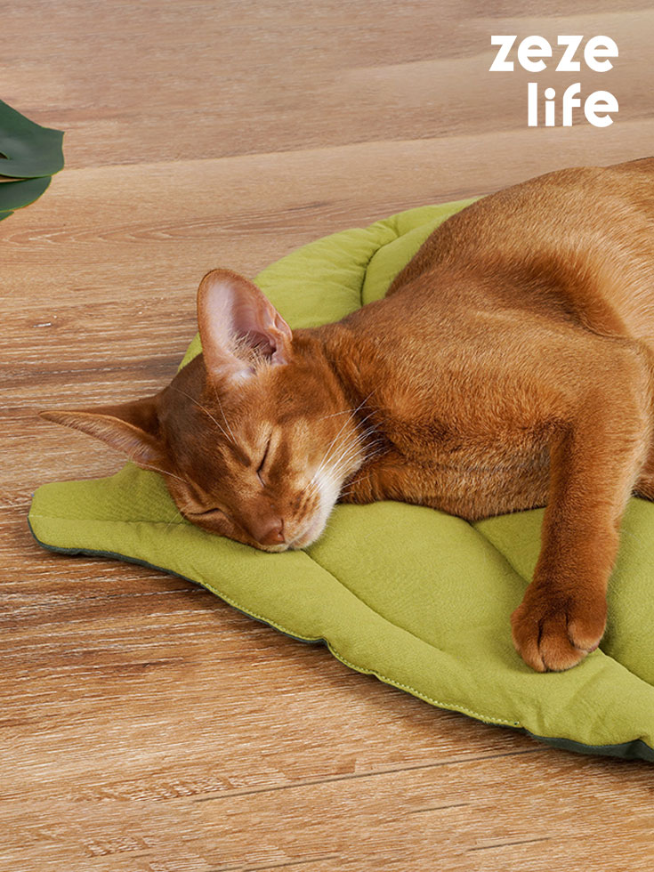ZezeLife Leaf Cat Bed Mat, view 2