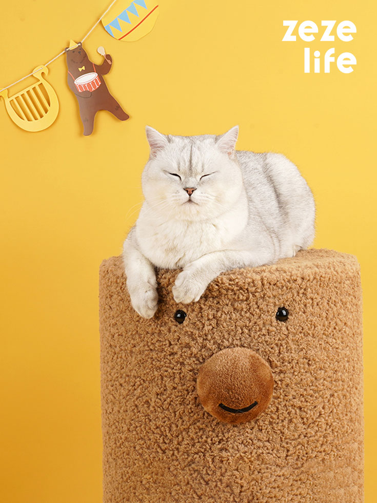 ZezeLife Brown Bear Cat Condo, view 2