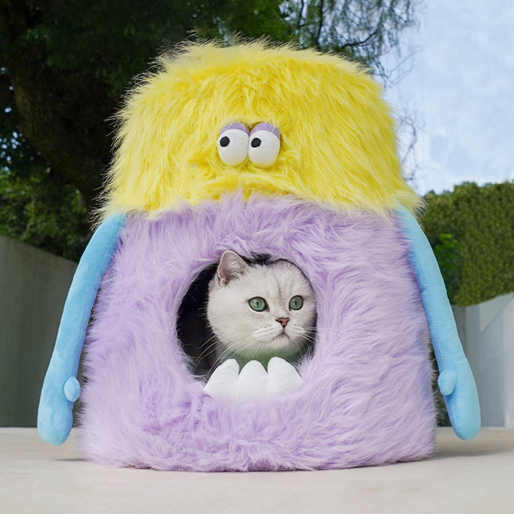 ZezeLife Little Monster Stool Cat Bed, view 4