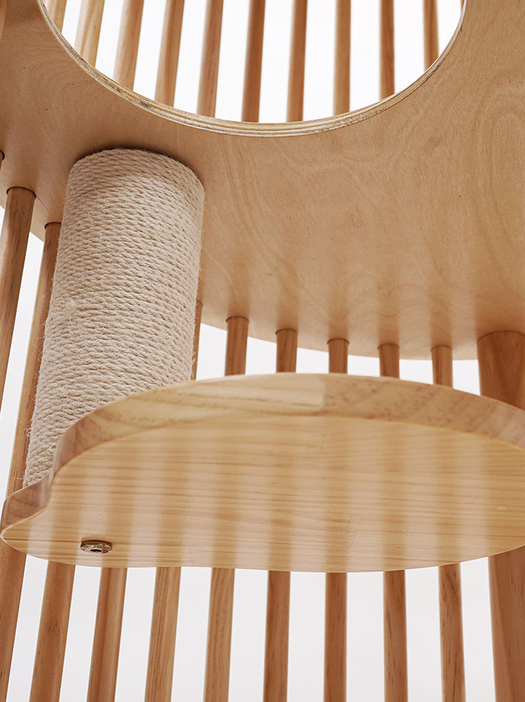 ZezeLife Log Color Cat Cage, view 4