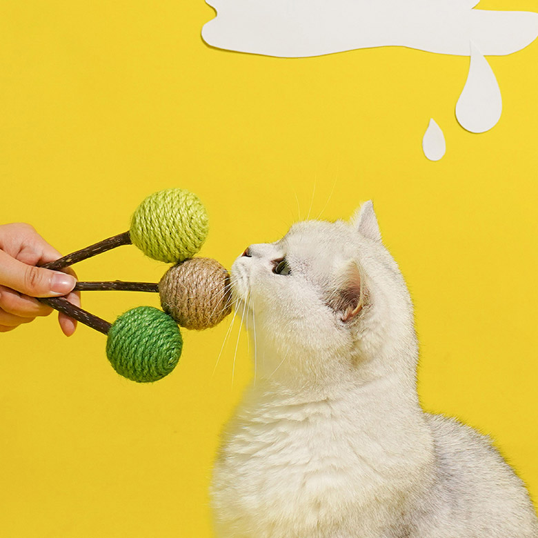 ZezeLife Lollipop Silvervine Cat Toy  Set – 3 Colors, view 3
