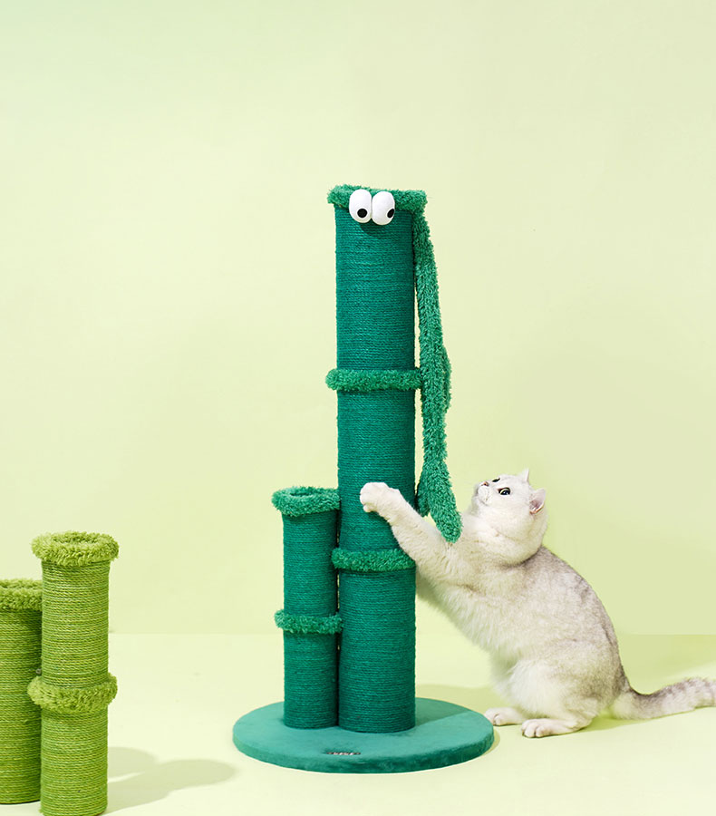 ZezeLife Lucky Bamboo Big Cat Scratcher Post, view 5