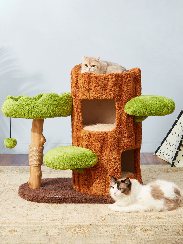 ZezeLife Luxury Tree Hollow Series Cat Tree, view 4