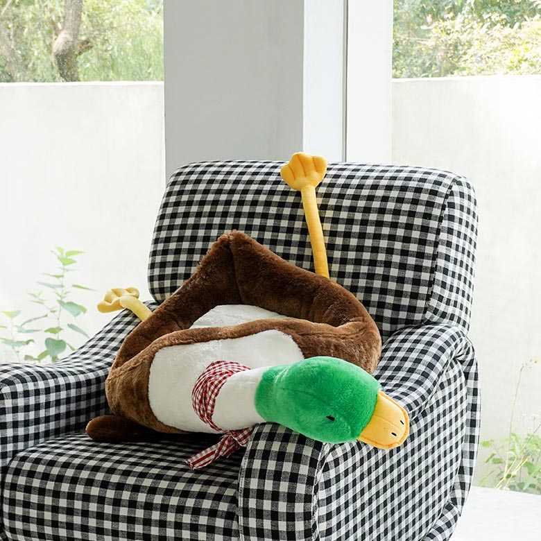 ZezeLife Mallard Cuddler Cat Bed, view 5