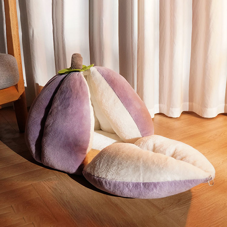 ZezeLife Mangosteen Purple Cat Bed, view 6